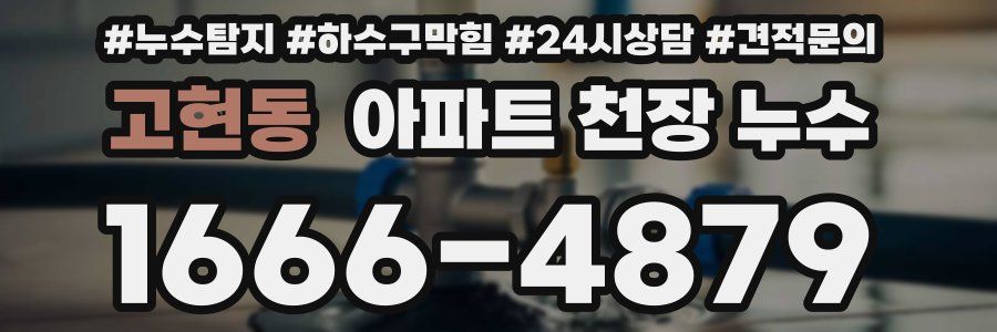 고현동 아파트 천장 누수