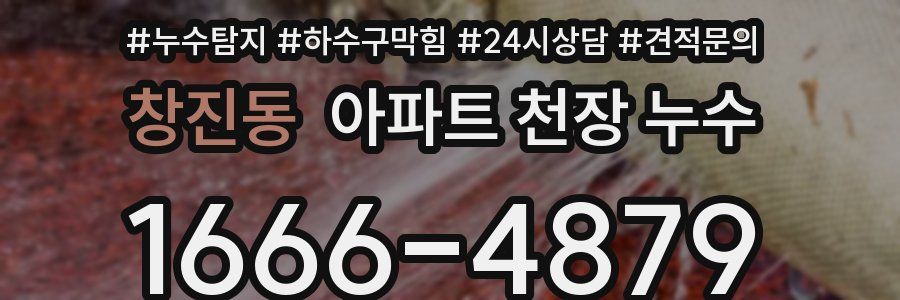 창진동 아파트 천장 누수