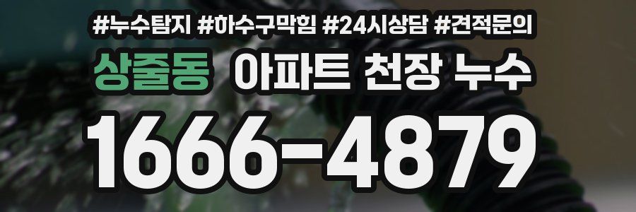 상줄동 아파트 천장 누수