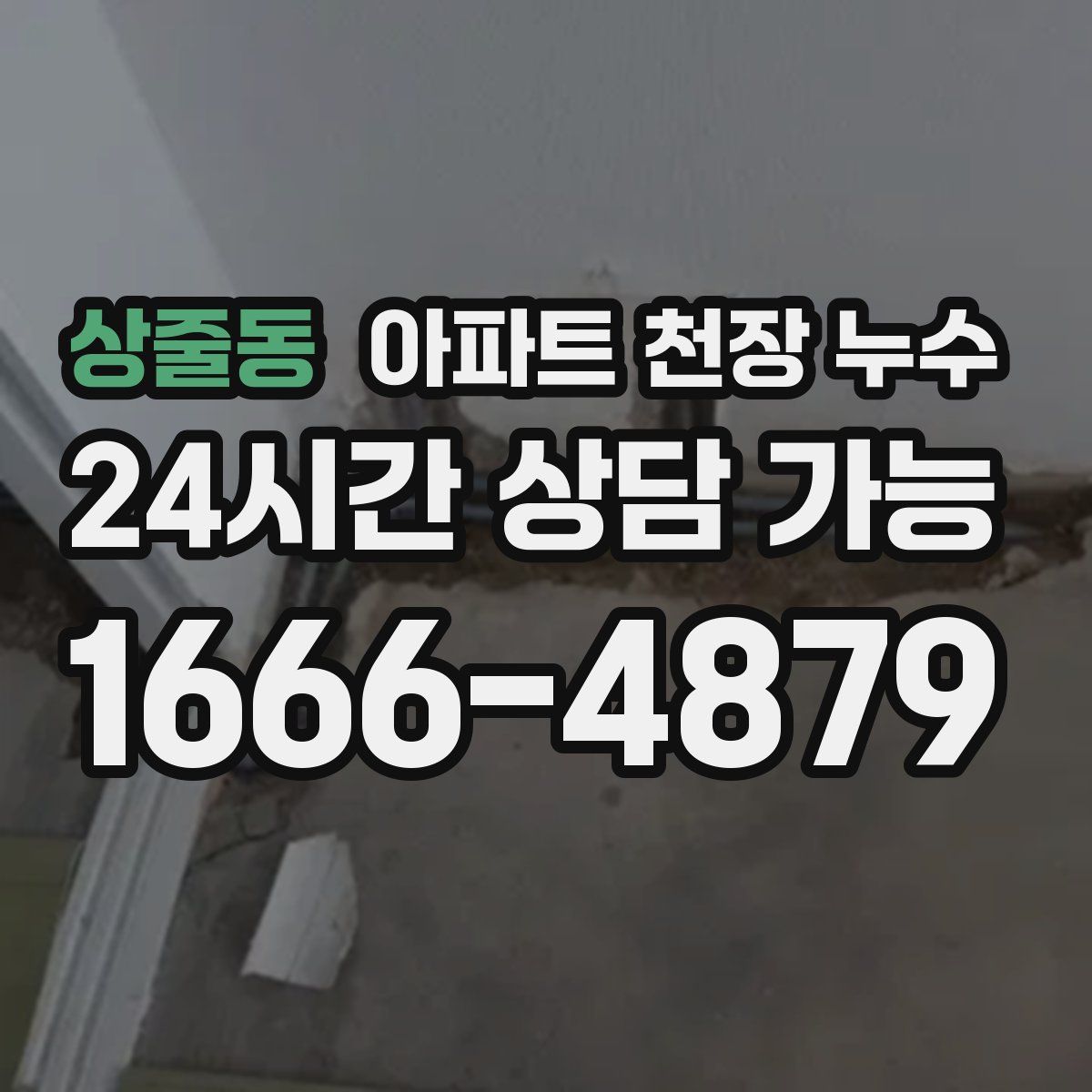 상줄동 아파트 천장 누수