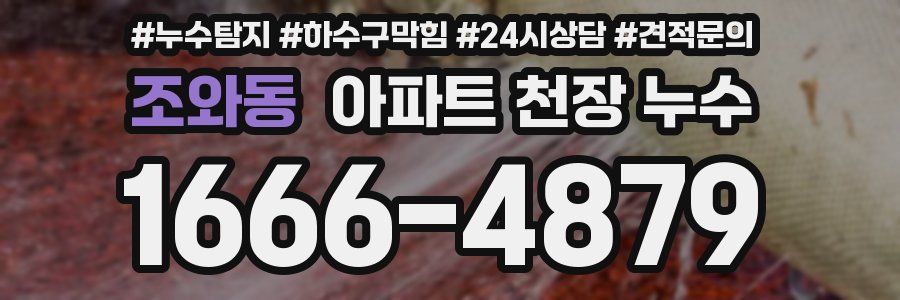 조와동 아파트 천장 누수