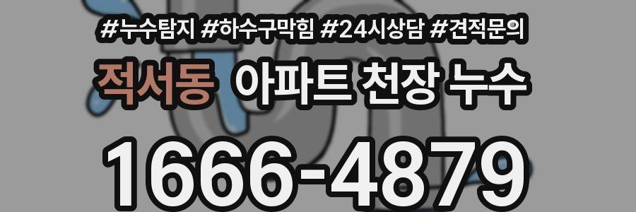 적서동 아파트 천장 누수