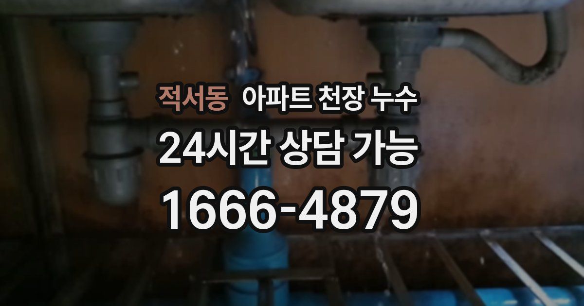 적서동 아파트 천장 누수