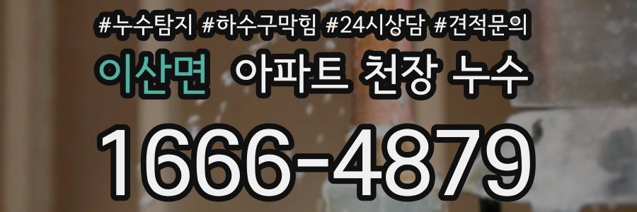 이산면 아파트 천장 누수