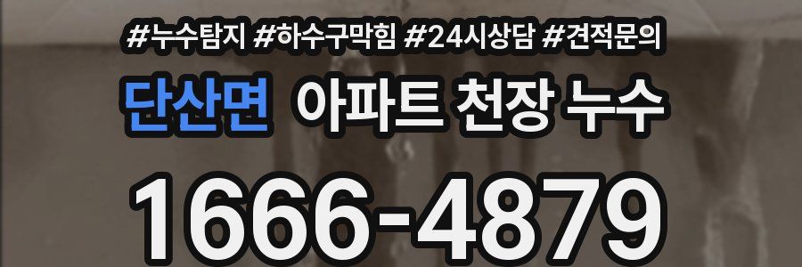 단산면 아파트 천장 누수