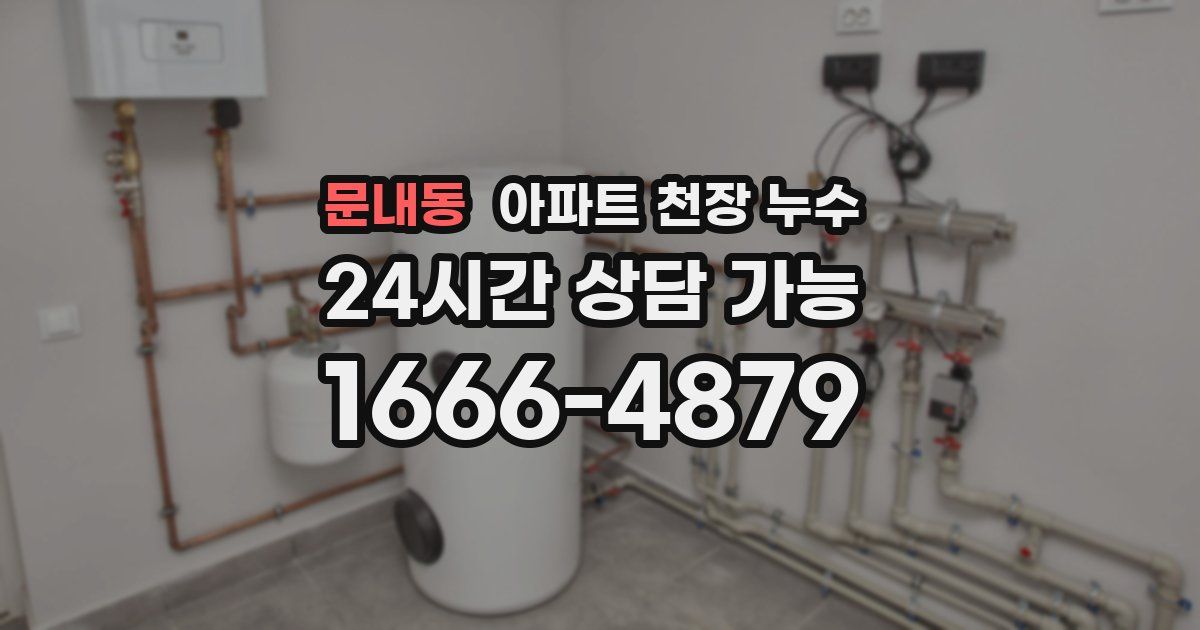 문내동 아파트 천장 누수