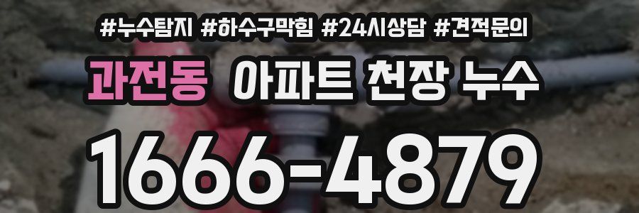 과전동 아파트 천장 누수
