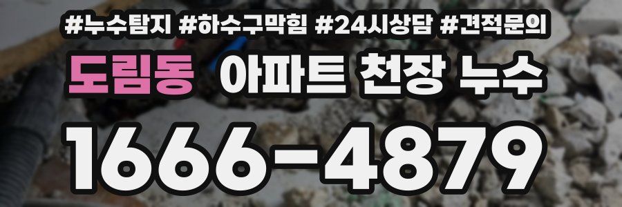 도림동 아파트 천장 누수