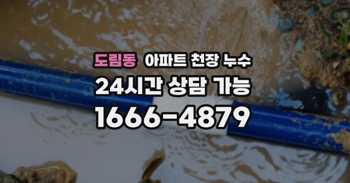 도림동 아파트 천장 누수