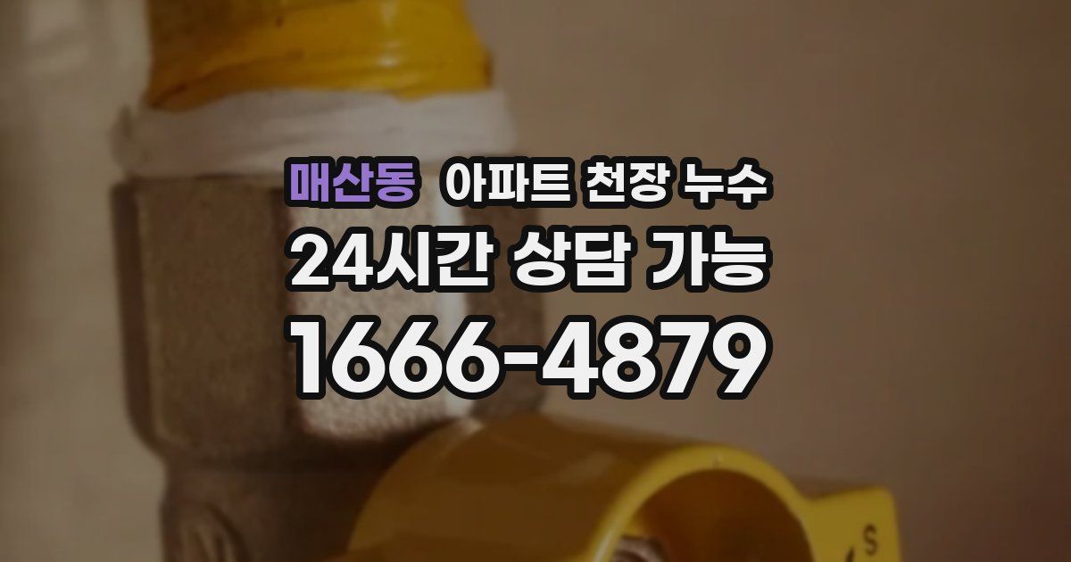 매산동 아파트 천장 누수