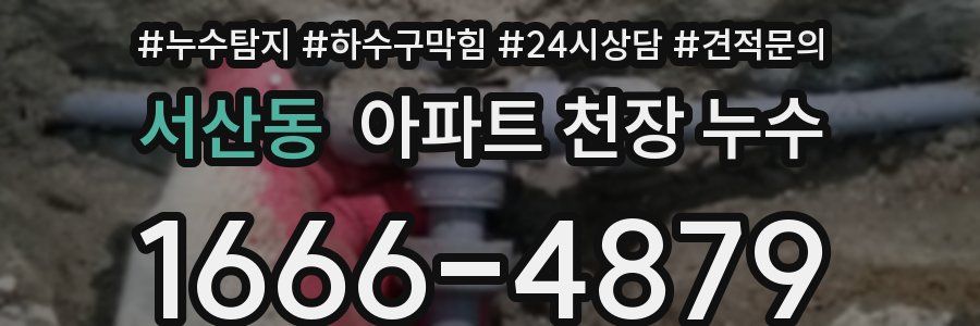 서산동 아파트 천장 누수