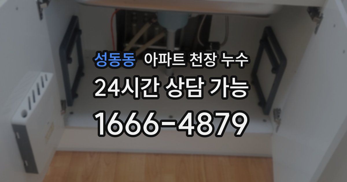 성동동 아파트 천장 누수