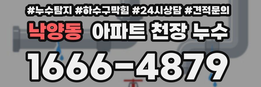 낙양동 아파트 천장 누수