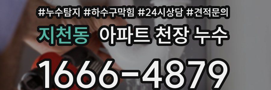 지천동 아파트 천장 누수