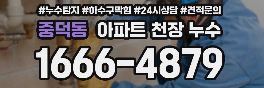 중덕동 아파트 천장 누수
