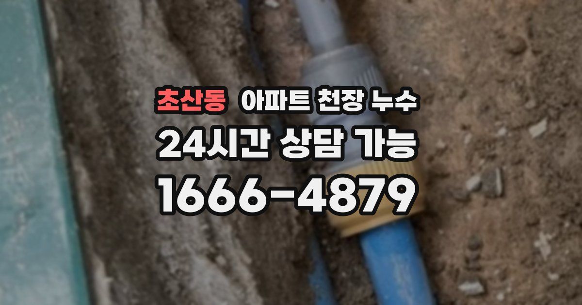 초산동 아파트 천장 누수