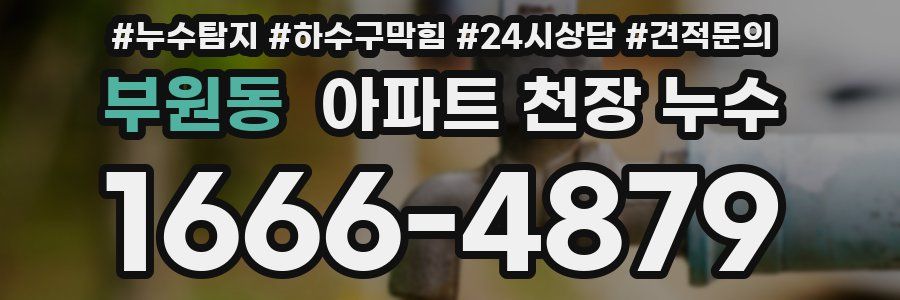 부원동 아파트 천장 누수