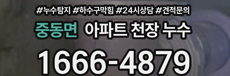 중동면 아파트 천장 누수