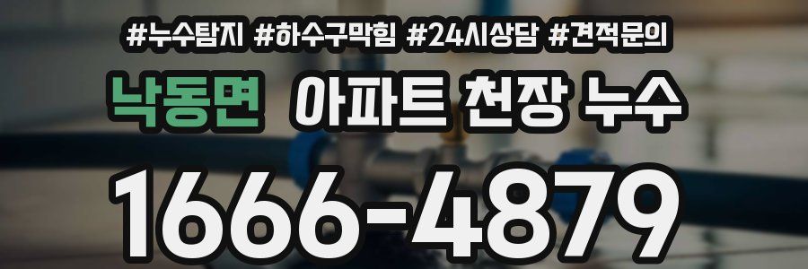 낙동면 아파트 천장 누수