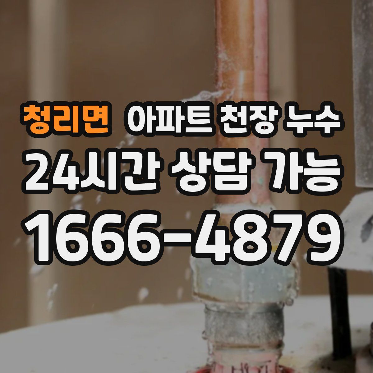 청리면 아파트 천장 누수