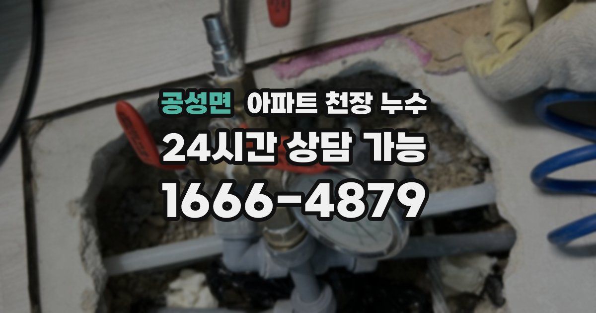 공성면 아파트 천장 누수