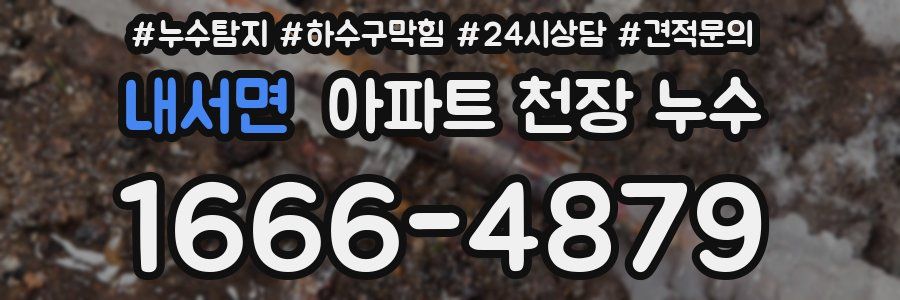 내서면 아파트 천장 누수