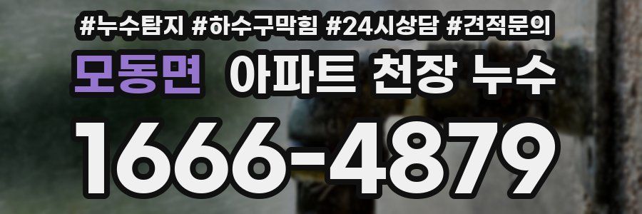 모동면 아파트 천장 누수