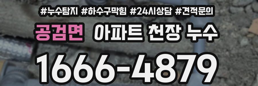 공검면 아파트 천장 누수