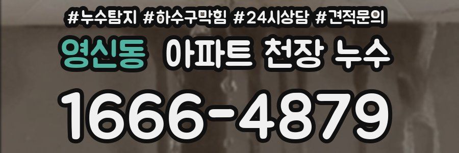 영신동 아파트 천장 누수