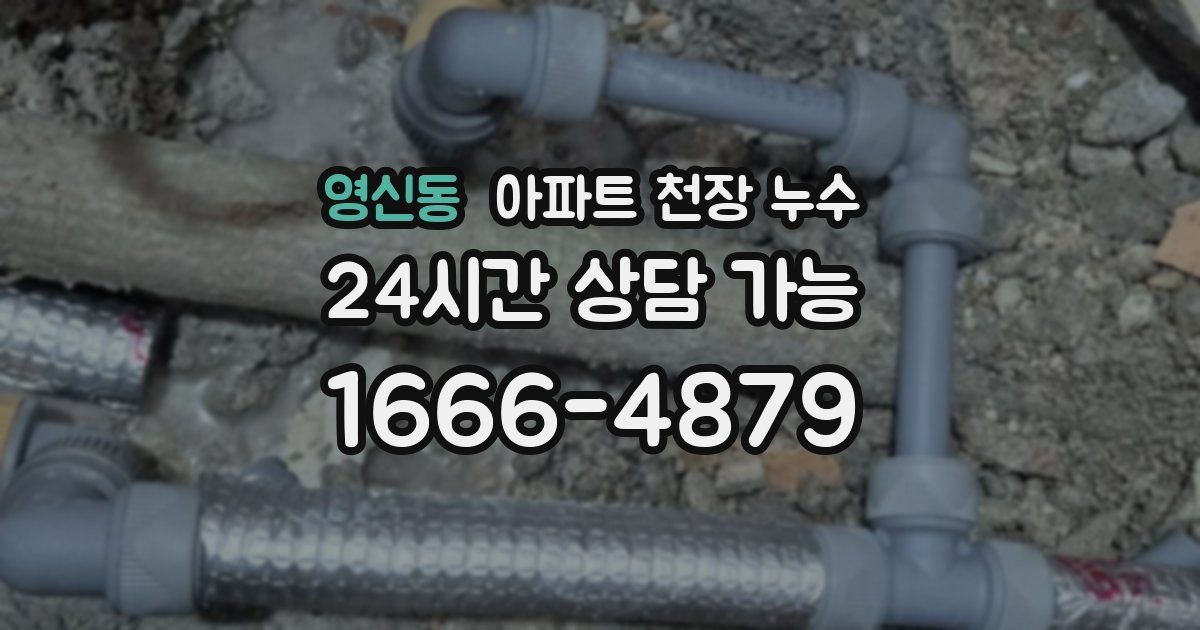 영신동 아파트 천장 누수