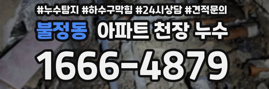 불정동 아파트 천장 누수