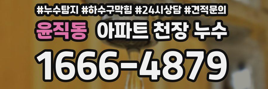 윤직동 아파트 천장 누수
