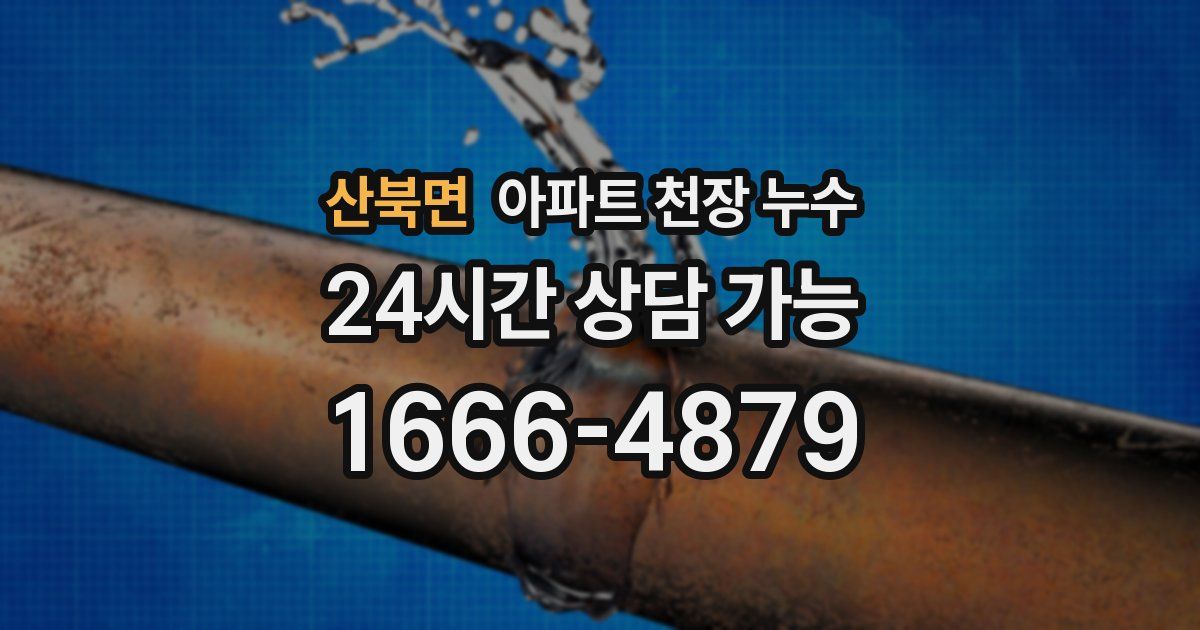 산북면 아파트 천장 누수