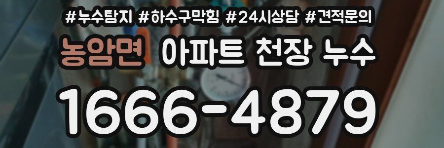 농암면 아파트 천장 누수