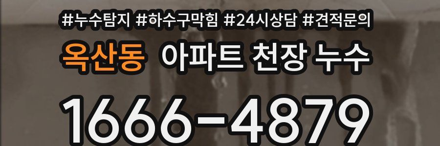옥산동 아파트 천장 누수