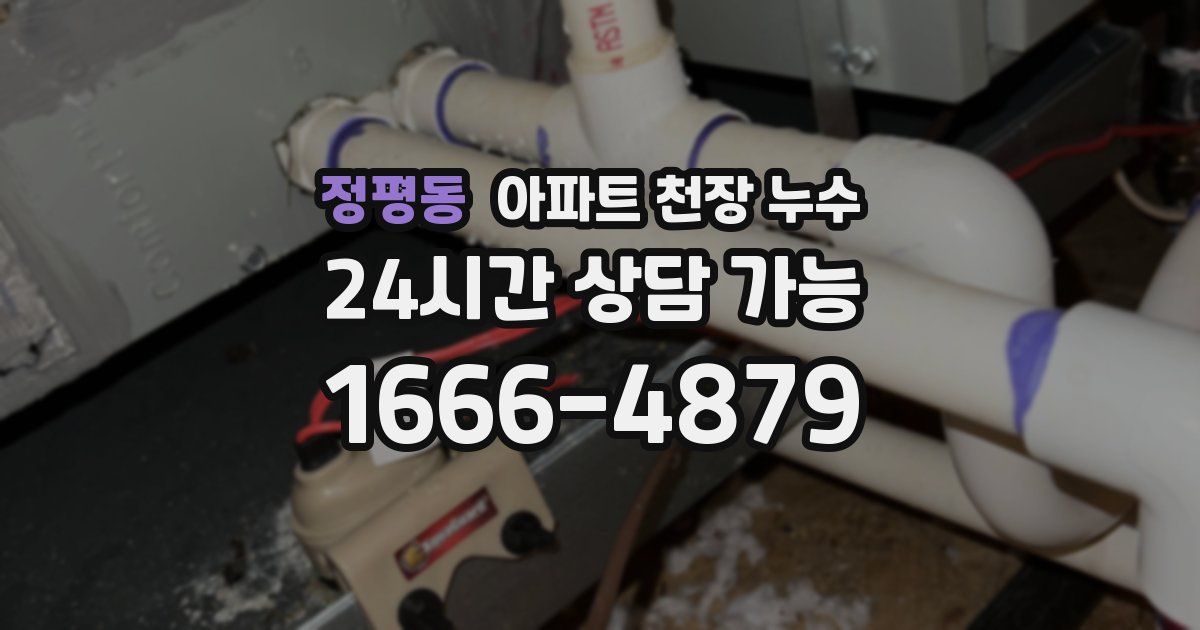 정평동 아파트 천장 누수