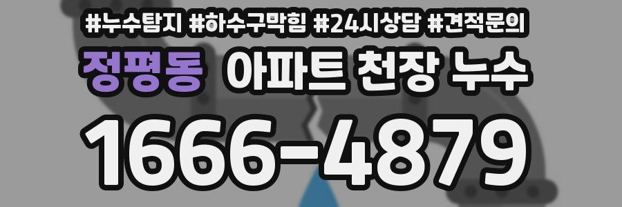 정평동 아파트 천장 누수