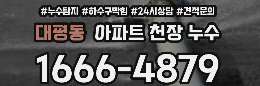 대평동 아파트 천장 누수