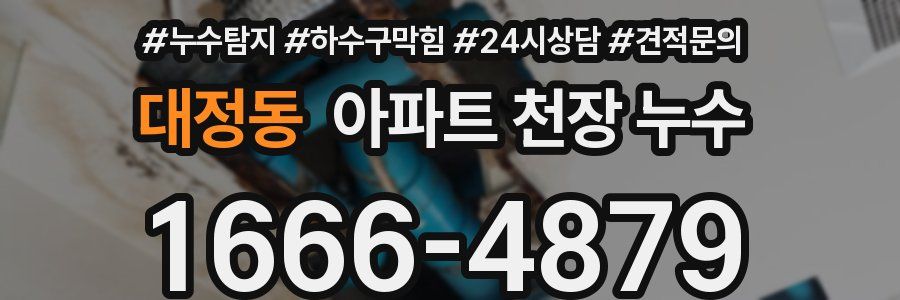 대정동 아파트 천장 누수