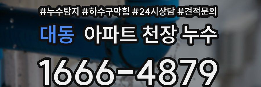 대동 아파트 천장 누수