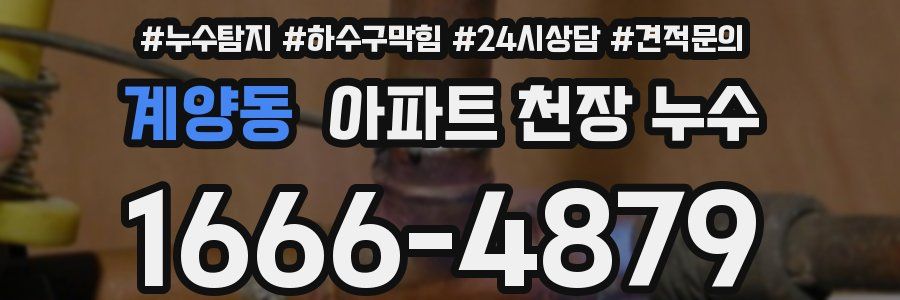 계양동 아파트 천장 누수