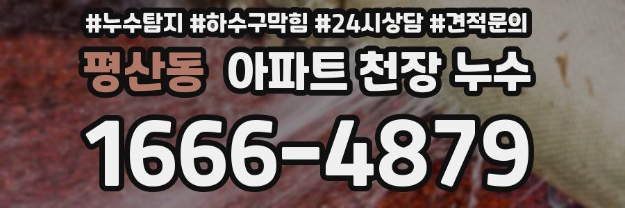 평산동 아파트 천장 누수