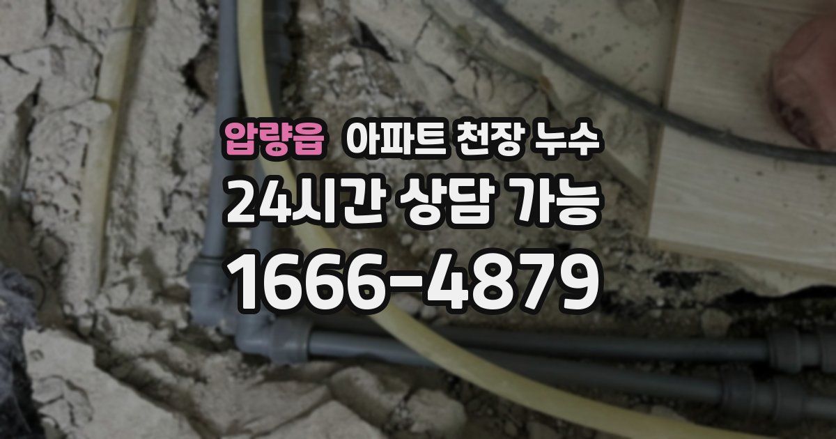 압량읍 아파트 천장 누수