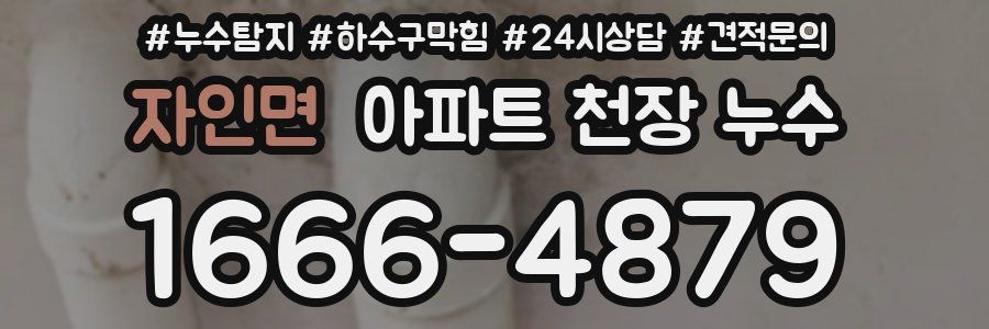 자인면 아파트 천장 누수
