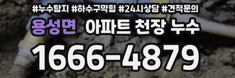 용성면 아파트 천장 누수