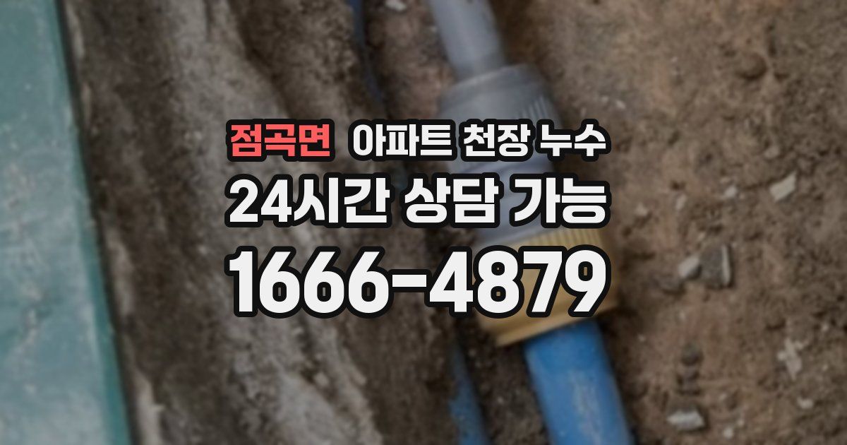 점곡면 아파트 천장 누수