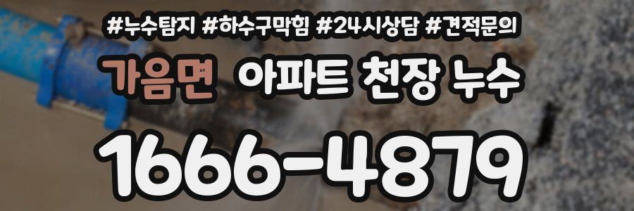 가음면 아파트 천장 누수