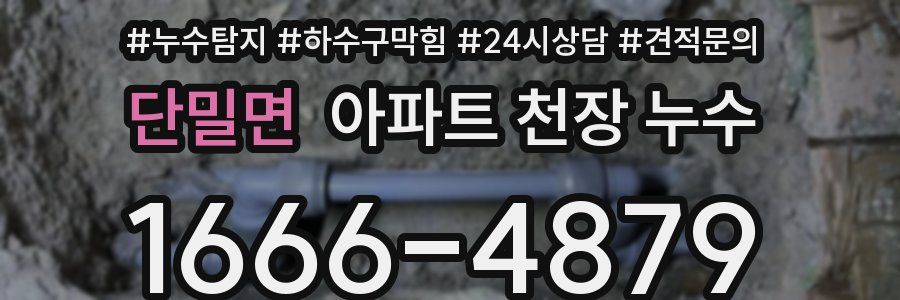 단밀면 아파트 천장 누수
