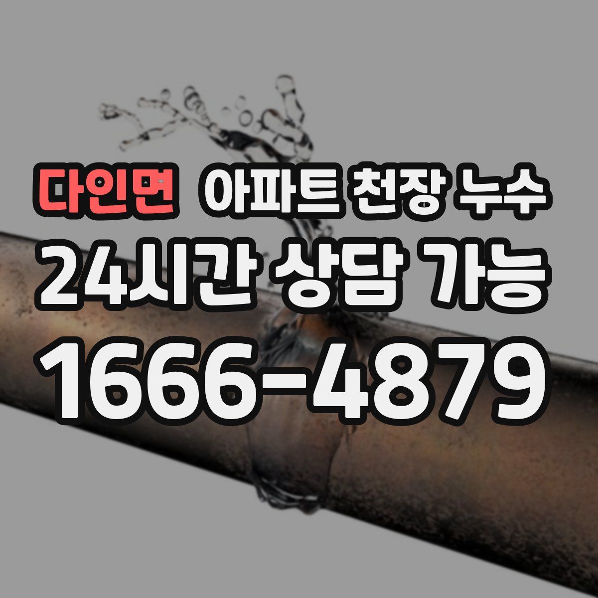 다인면 아파트 천장 누수