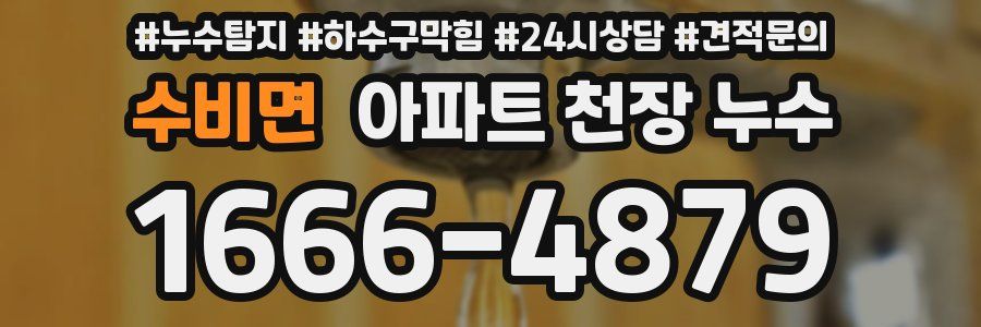 수비면 아파트 천장 누수